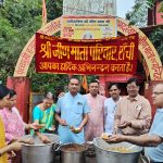 श्री जीण माता मंदिर में हलवा-पूरी का महाभोग