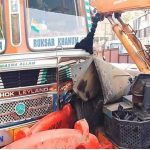ट्रक का ब्रेक फेल