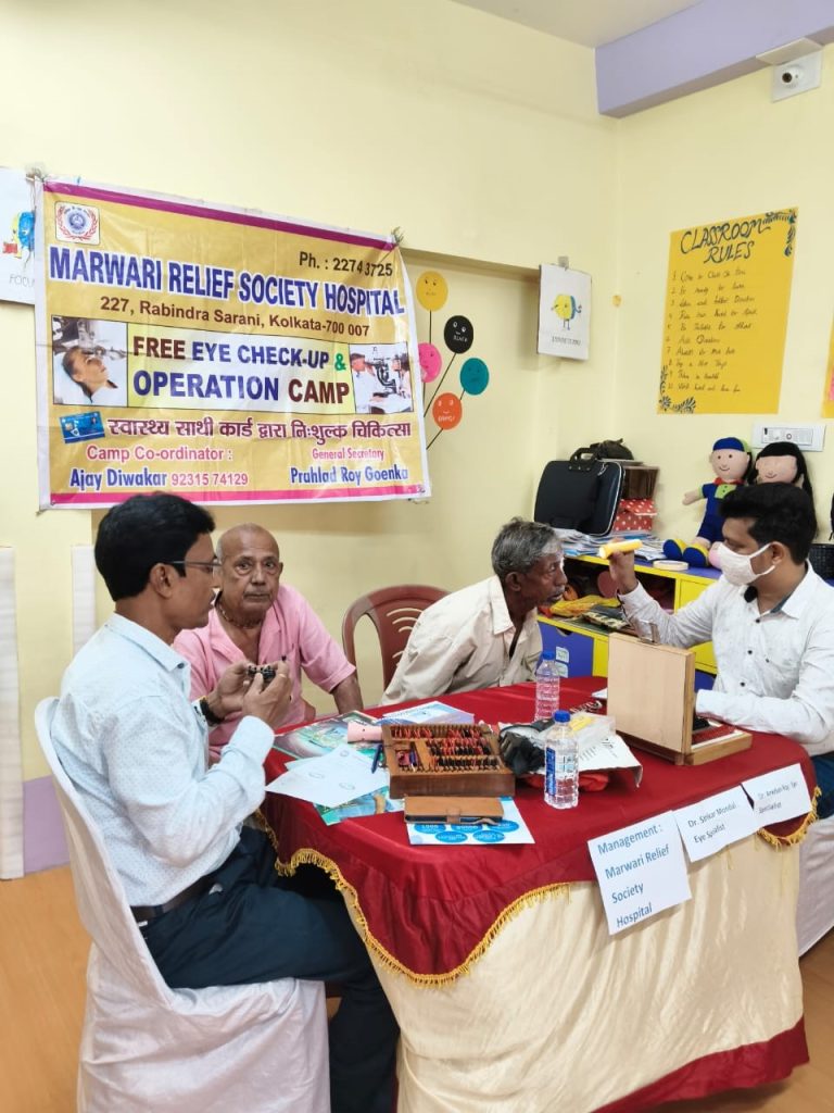 मारवाड़ी रिलीफ सोसायटी चिकित्‍सा शिविर