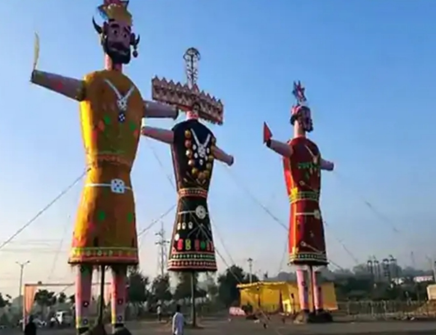 रावण दहन की तैयारियां