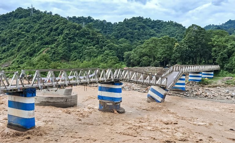 Darjeeling: Dudia Iron Bridge Collapses