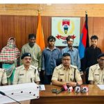 महिला सहित छह आरोपित गिरफ्तार