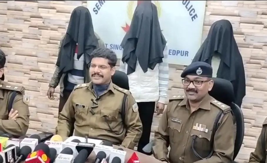 हथियार के साथ तीन अपराधी गिरफ्तार