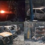 हॉस्पिटल के गैरेज में लगी आग