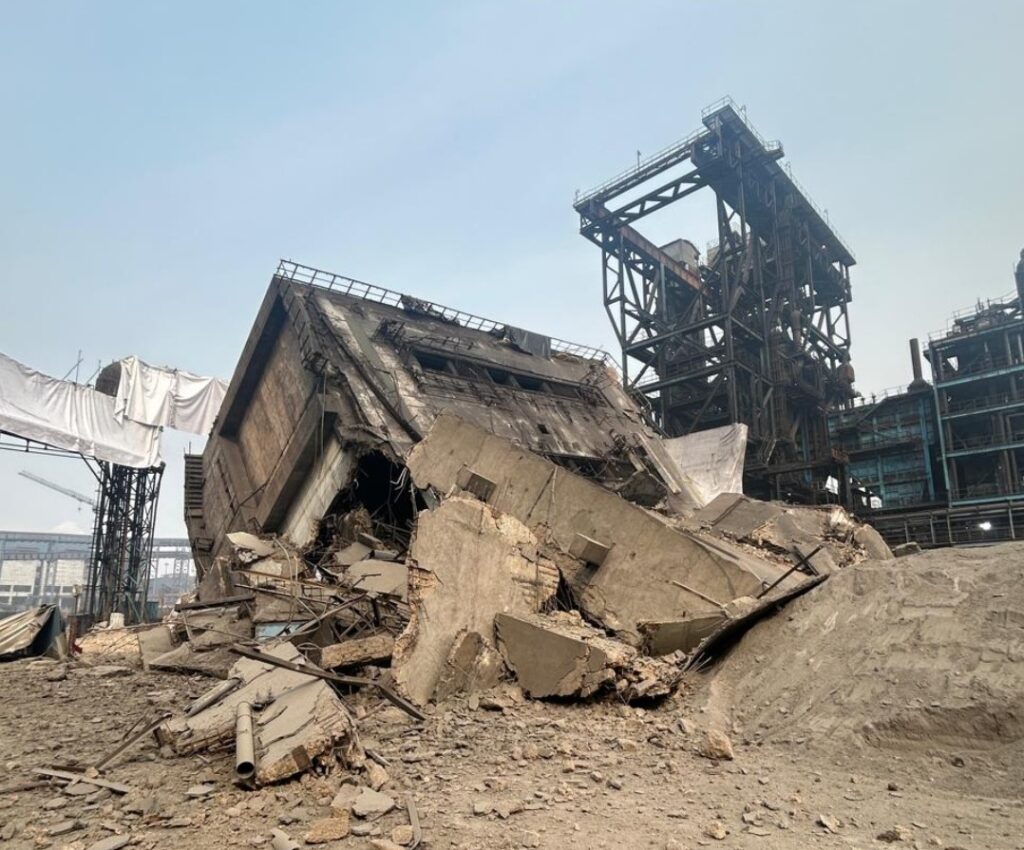 कोल टॉवर का ध्वस्तीकरण