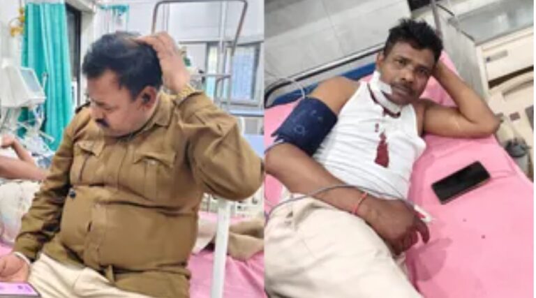 उत्पाद विभाग की टीम पर हमला