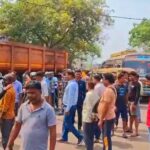 बेकाबू डंपर ने कइ वाहनों को टक्कर मारी