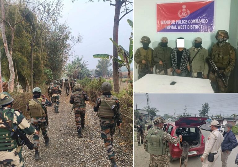 मणिपुर अलग-अलग क्षेत्रों से पांच उग्रवादी गिरफ्तार