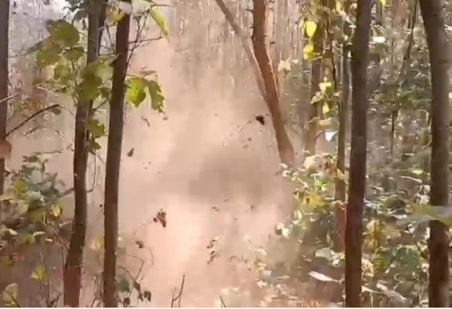 आईईडी विस्फोट में कोबरा जवान घायल