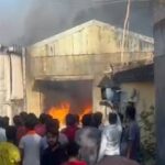 गोदाम में लगी भीषण आग