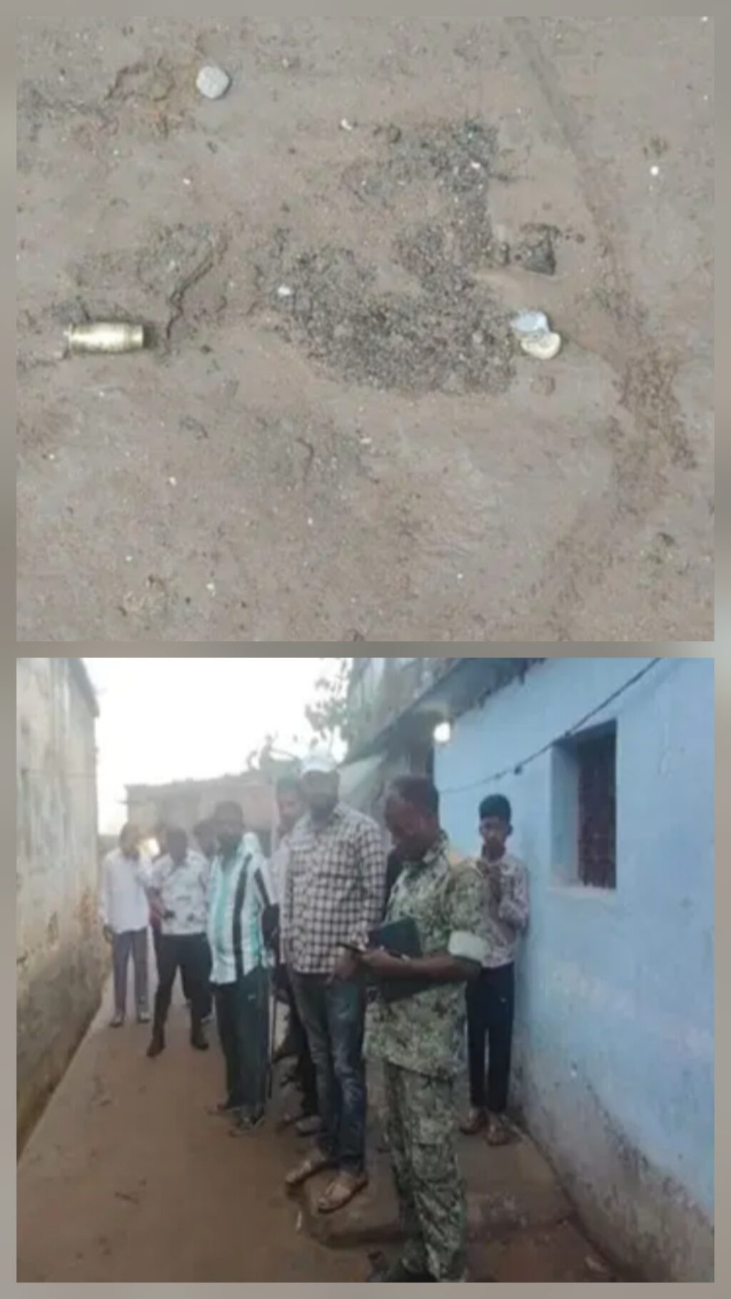 ट्रक चालक के घर की फायरिंग