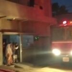 कपड़े के गोदाम में लगी आग