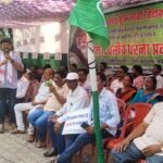 चाईबासा में झामुमो का महाधरना