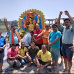 मां बाघेश्वरी की प्रतिमा विसर्जित