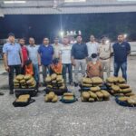 61 किलो गांज के साथ तीन तस्कर गिरफ्तार