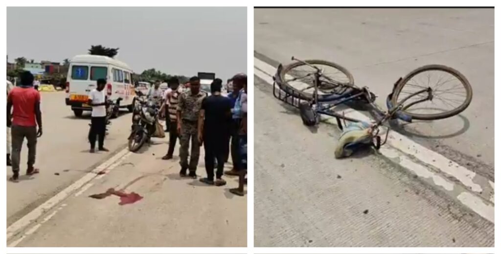 बेलदा सड़क हादसे में बुजुर्ग की मौत 01