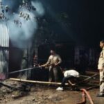 रूई दुकान में लगी भीषण आग