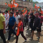 बंद को लेकर सड़क पर उतरे भाजपा नेता
