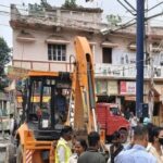 रांची में चला नगर निगम का बुलडोज़र