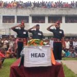 शहीद सैनिक को अंतिम विदाई