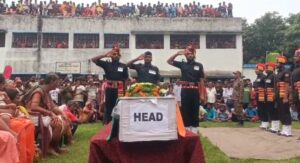 शहीद सैनिक को अंतिम विदाई