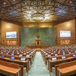 Glimpses of the new Parliament Building, in New Delhi
