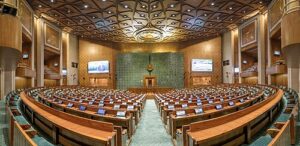 Glimpses of the new Parliament Building, in New Delhi