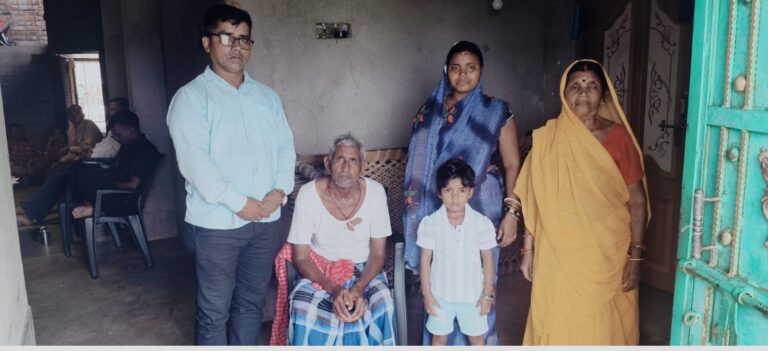प्रवासी मजदूर का परिवार