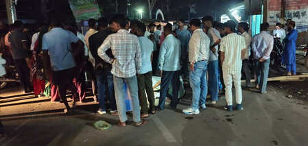 स्कॉर्पियो ने बाइक को मारी टक्कर