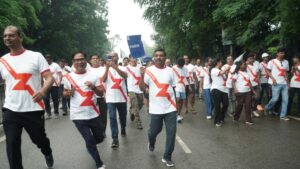 स्वस्थ ह्रदय के लिए वॉकाथॉन में हजारों लोग हुए शामिल